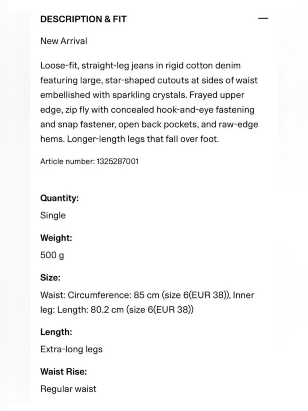 Stella Mccartney and H&M star jeans 14 - Picture 5 of 5